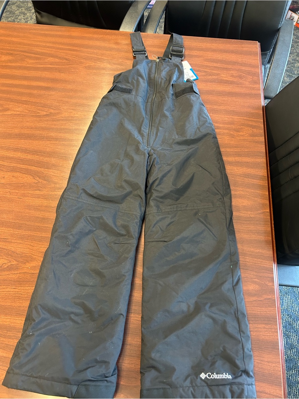 Columbia Chiltee Bib Unisex Kids Snow Bib Pants Black Insulated size small NWT